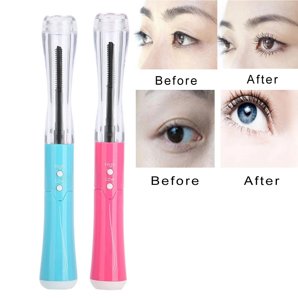 

Mini Electric Heated Eyelash Curler 360 Rotary Heated Lasting Eyelashes Curling Brush Tow Level Heating Electric Makeup Tools