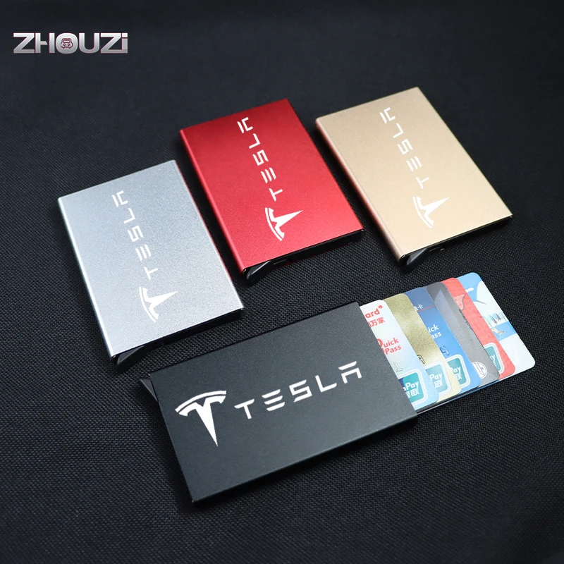 Кредитная Гарантия мужской Тонкий Rfid-кошелек с защитой от кражи металлический