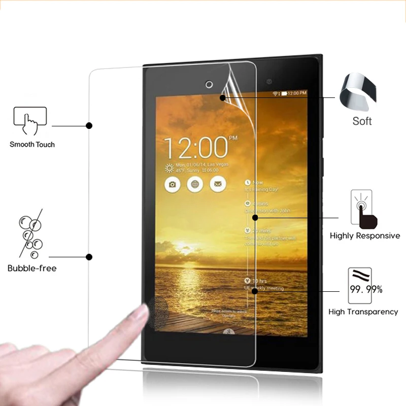 

Глянцевая Защитная пленка для ЖК-экрана премиум-класса HD для ASUS MeMo Pad 7 ME572C 7,0 дюйма, Защитная пленка для переднего экрана с высокой прозрачно...