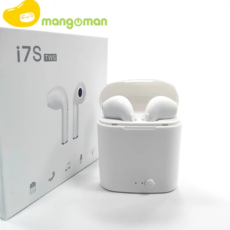 Mangoman i7s Tws Wireless Headphones Bluetooth Earphones Air Earbuds Handsfree in ear Headset wireless bluetooth headphones i7s