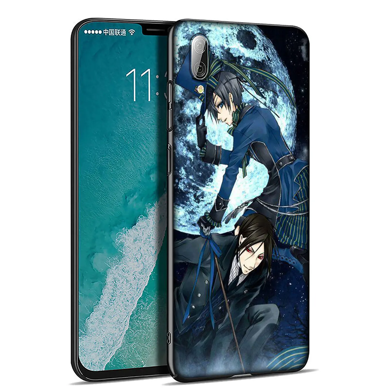 Мягкий силиконовый чехол для телефона Butler Kuroshitsuji аниме черный Xiaomi Redmi Note 8 8T 8A 7 7A 6