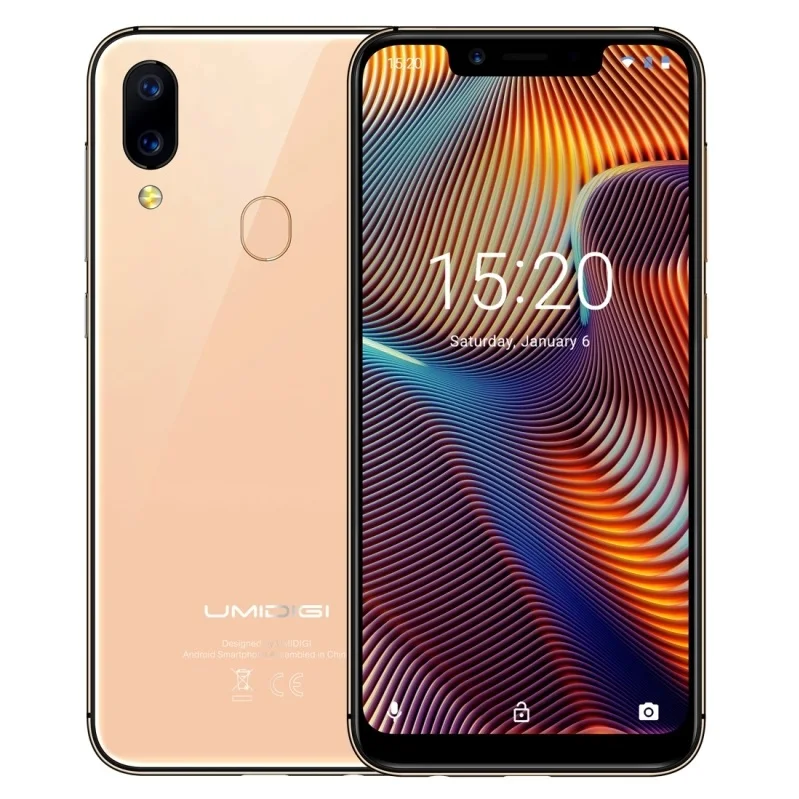 Золотой UMIDIGI A3 Pro Global Dual 4G смартфон 5,7 ''2.5D полный экран 3 ГБ+ 32 ГБ Android 8,1 MTK6739 четырехъядерный мобильный телефон 12 Мп+ 5 МП - Цвет: Золотой