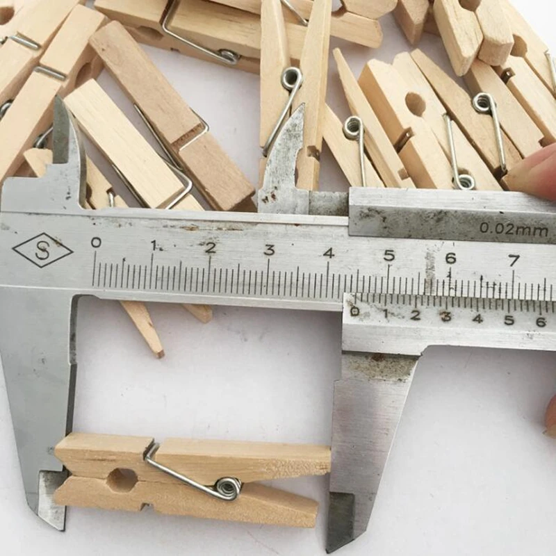 50 шт. зажимы из натурального дерева DIY Скрапбукинг фото зажим ручной работы бумага для заметок зажим деревянная прищепка