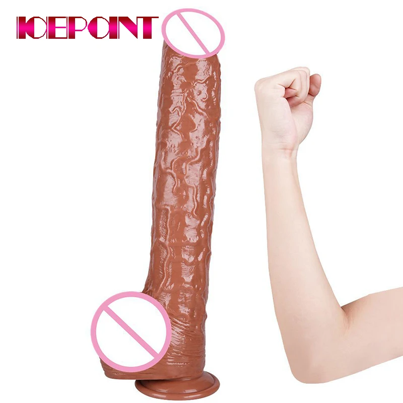 

41*7cm Super Long Dildo Suction Cup Realistic Penis Huge Large Strap-on Dick Giant Big Cock Lesbian Sex Toys For 18+ Adult Women