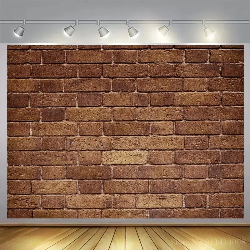 

Виниловый фон для фотосъемки с изображением коричневой кирпичной стены Гранж старых комнат декор для детской вечеринки Виниловый фон для п...