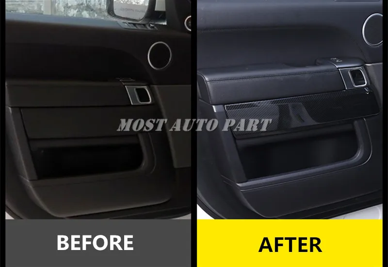 Внутренняя панель автомобильной двери молдинговая крышка для Land Rover Range Sport 2014-2019