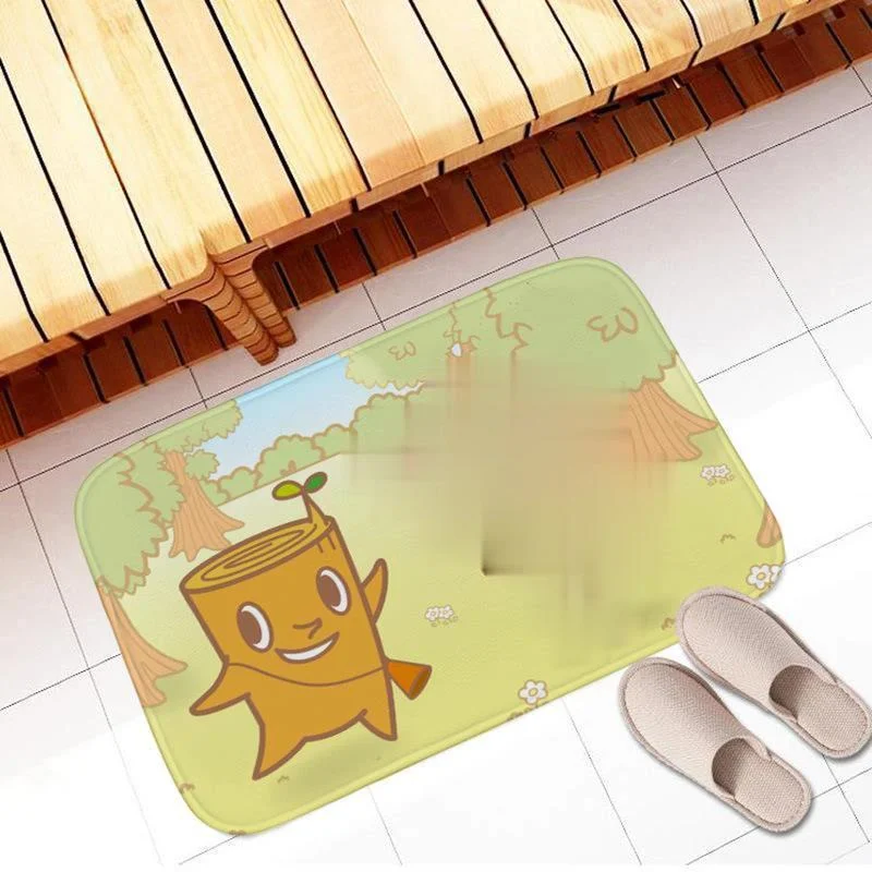 

40*60cm toy Cute Soft Carpet Anime Rug Cartoon Bedroom Kitchen Floor Mat Bath Flannel Doormat Foot Pad Lovely Children Play Mats