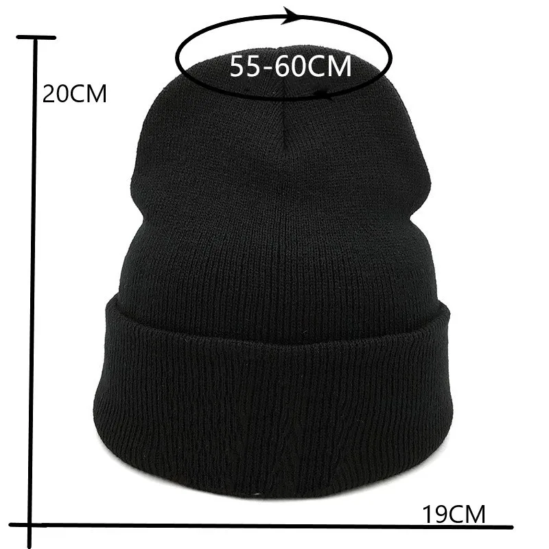 

Casual Autumn Winter Hat For Women Men Letter Embroidery Backwoods Knitted Skullcap Beanies Hats Unisex Hip Hop Style Beanie