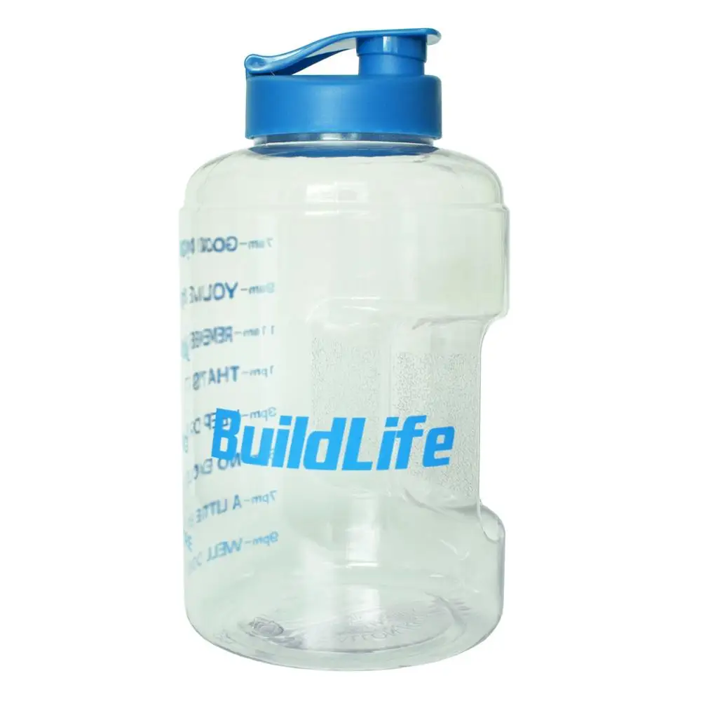 Blue Word Buildlife 3.8L с широким горлышком 1 галлон бутылка для питьевой воды BPA бесплатно обучение большой емкости чайник для наружного кемпинга чайник кружка - Цвет: Blue Word