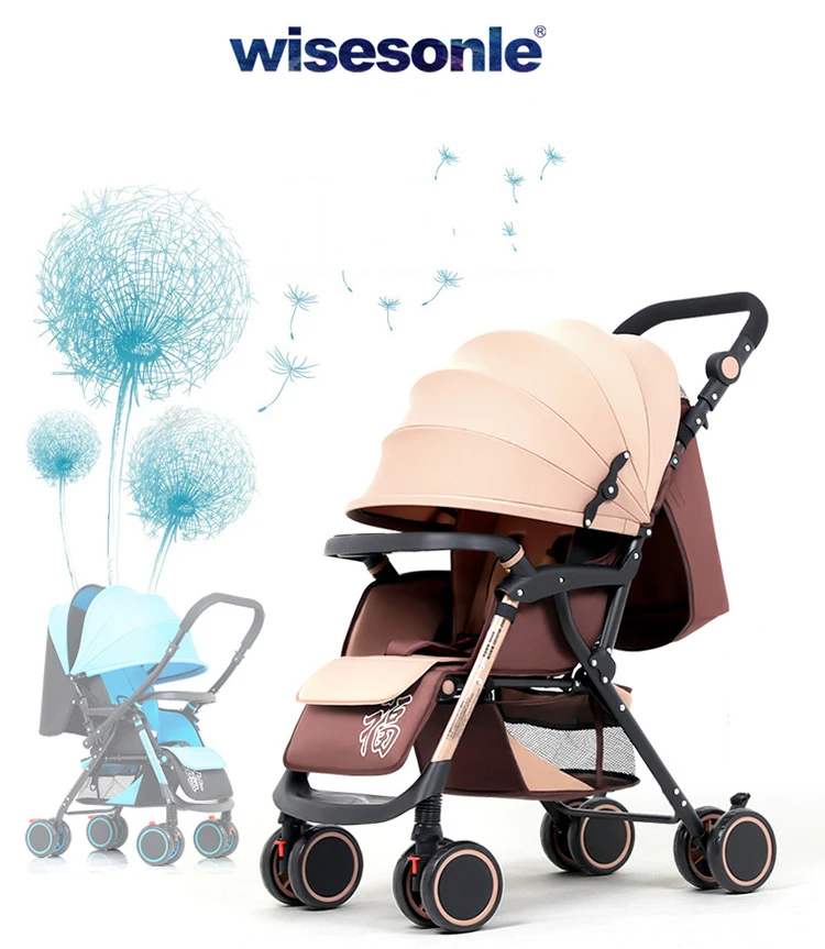 Wisesonle коляска детская Легкая коляска коляска в самолет Коляска с двусторонним движением