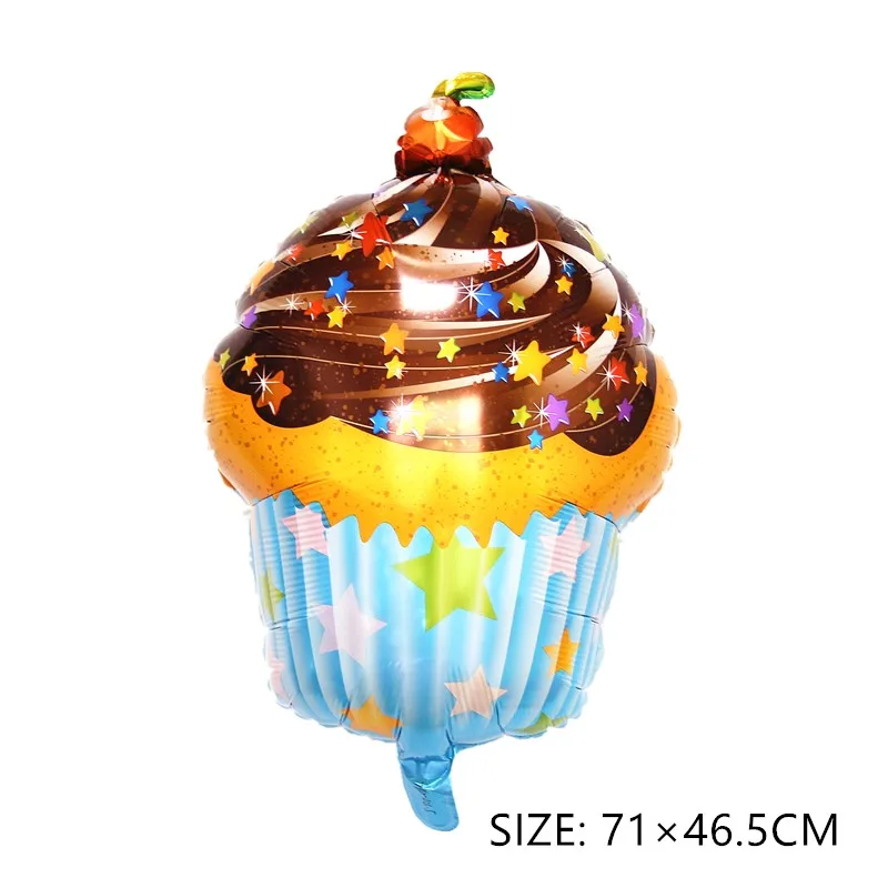 

Colorful Cartoon Birthday Cake Decoration Aluminum Foil Balloon Children Party Carnival Holiday GIOBOS Gift