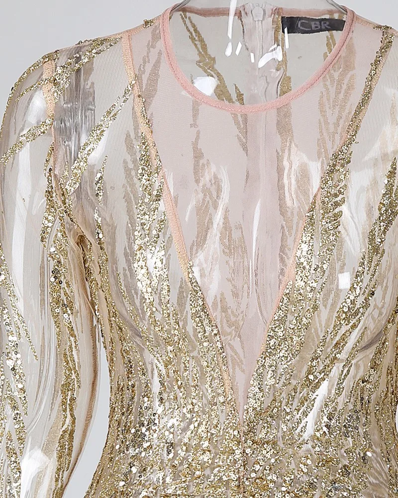 Женское облегающее платье с блестками v-образным вырезом и рюшами элегантные