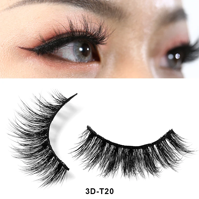 Модные 3D накладные ресницы из норки Набор накладных ресниц ручной работы