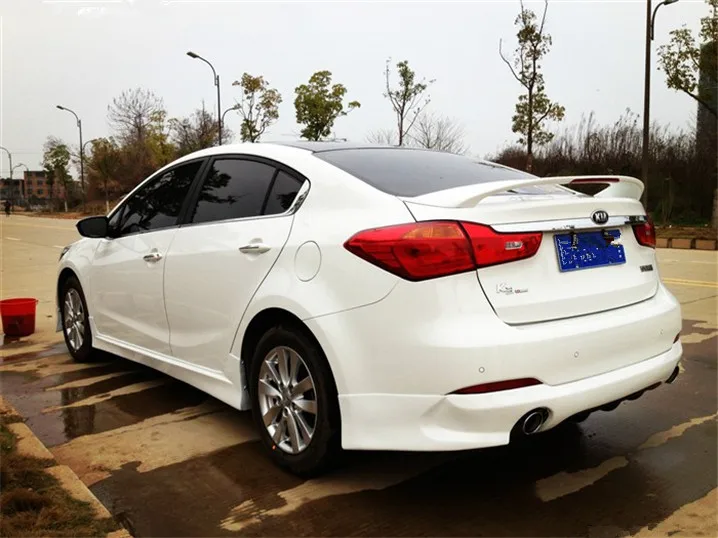 Спойлер для KIA FORTE 2011 2013 K3 спойлер из высококачественного АБС материала заднего