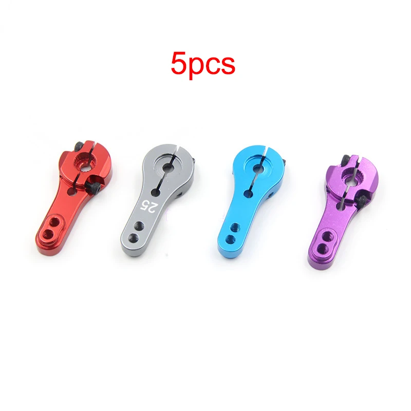 

5PCS 25T Steering Arm Aluminum Alloy Reinforced Servo Arms E9001 02073 Aerial Model for RC Drone Toys Accessories