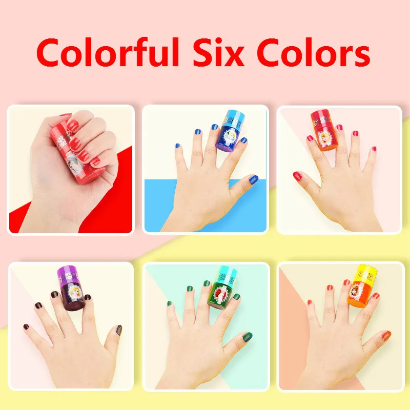 Водорастворимый лак для ногтей Disney Princess игрушки детский макияж моющийся ролевая