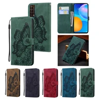 honor 10x lite case for huawei p smart 2021 5g y5p y6p 2020 y5 y6 2019 p30 lite full cover leather wallet emboss protect coque