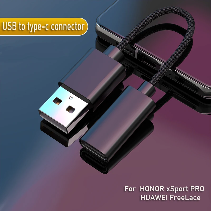 

For Huawei FreeLace CM70-C wireless headset charging cable USB to type-c interface For HONOR xSport PRO headset charging adapter