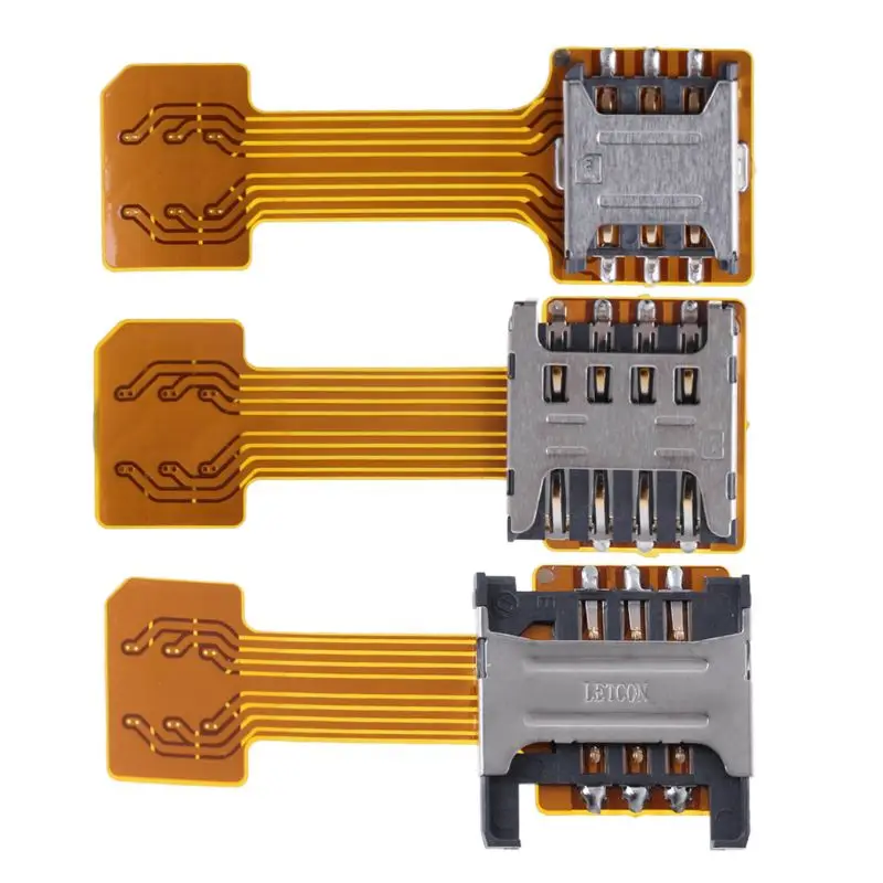 

Hybrid Double Dual SIM Card Micro SD Adapter for Android Phone Extender Nano Mic