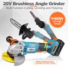 Беспроводная угловая шлифовальная машина, 20 в, 900 Вт