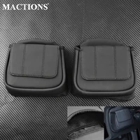 motorcycle lower vented leg fairing glove box tool bag panel door pockets 2pcs bags for harley touring road king electra glide