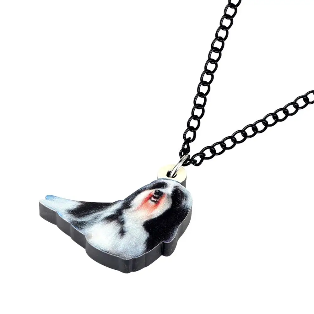 Bonsny акриловые сладкие хавенские Подвеска для ожерелья собак цепь животных