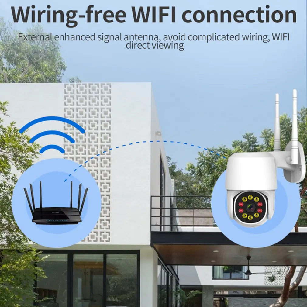 

Home Waterproof Wireless Security Monitoring Camera Outdoor Two Way Voice Call High Definition Network Camera