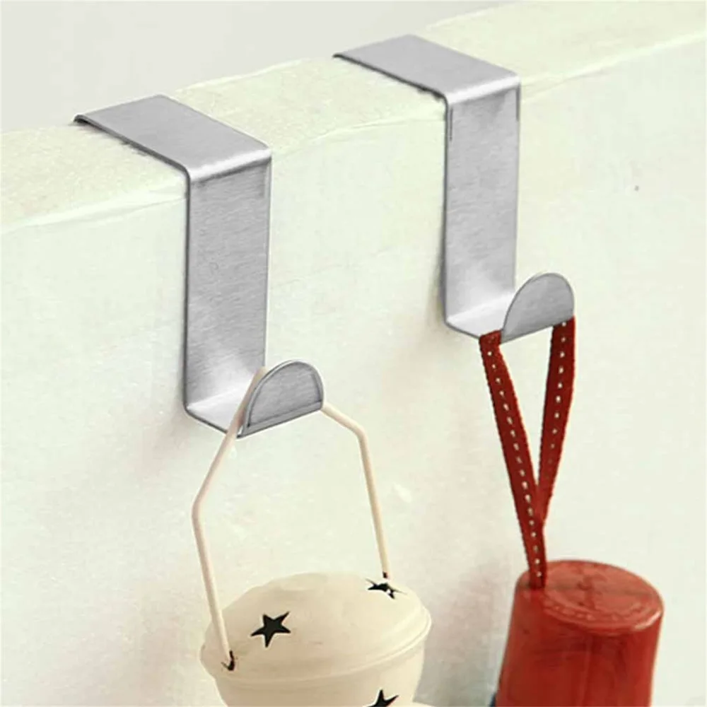 2 шт. дверные крючки вешалки из нержавеющей стали кухонная вешалка в шкаф на