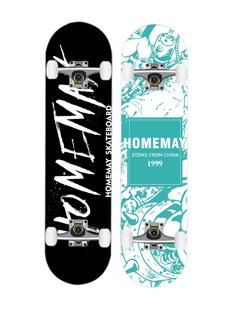 

4 Wheel Beginner Professional Maple Skateboard Longboard Land Surfboard Skateboard wheels Deskorolka Sports Equipment BI50SB