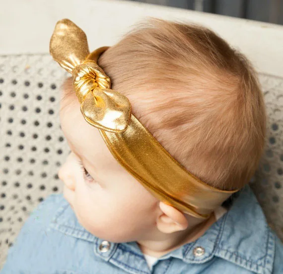 1 шт. повязка на голову с блестящим бантом для маленьких девочек бантик-ушки