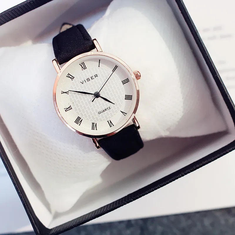 

Lover's Gift Top Brand Fashion Ladies Watches Leather Female Quartz Watch Women Thin Casual Strap Watch Reloj Mujer Marble Dial