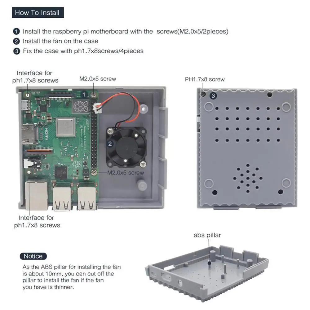Чехол Snespi Nespi для Raspberry Pi 3 Model B+/3B/2B/B+ профессиональная Мода