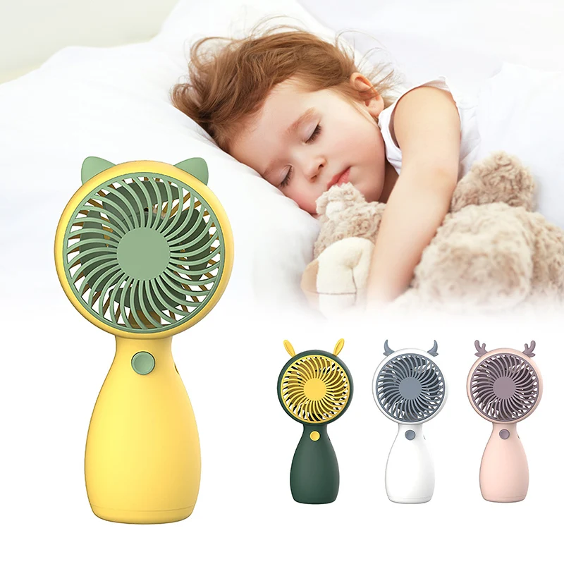 

Mini Handheld Fan Portable Small Lanyard Desktop Student USB Charging Cooler Outdoor Summer Cooling Conditioner Summer Fashion