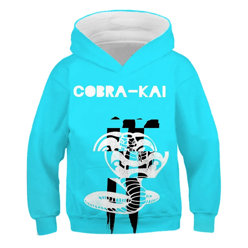 

Kids Clothes Boys' Hoodie Sweatshirt Long Sleeve 3D Anime Cobra Kai Children Clothing Tops Active Black Family Matching Outfits