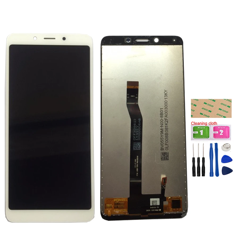

Mobile LCD Display For XiaoMi Redmi 6A LCD Display Touch Screen Assembly Touch Tools Digitizer 3M Glue Wipes