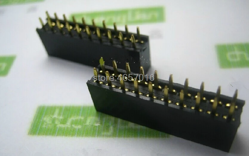 

160 шт., 2,54 мм, 2X10, шпилька, позолоченная искусственная Женская лампа