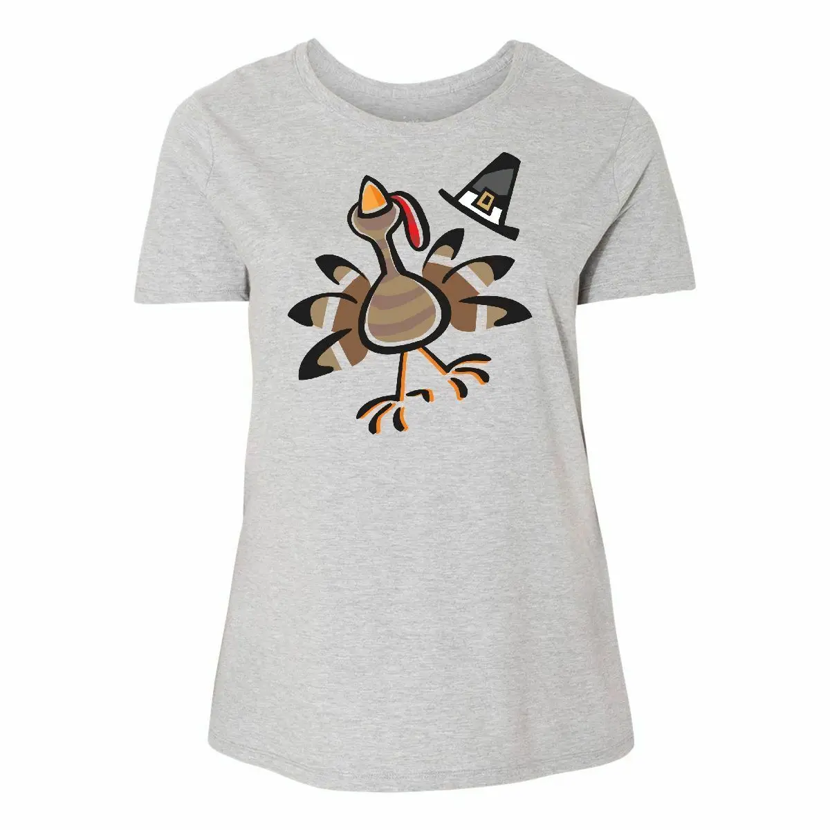 Счастливого Дня благодарения Турция Для женщин футболка шляпа пилигрима