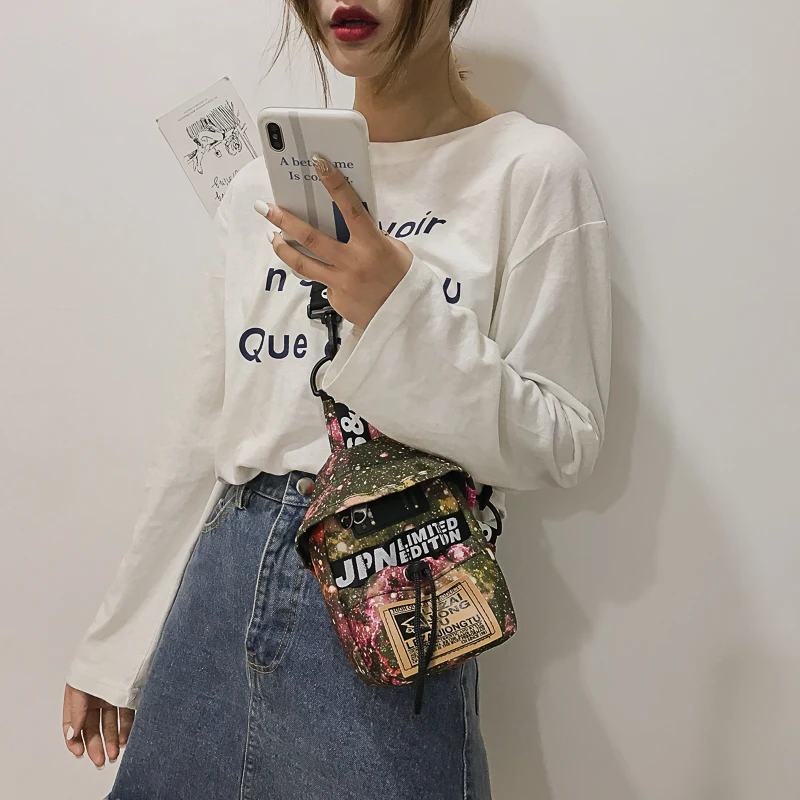

2021 New Women Waist Bags Casual Fashion High Quality One-Shoulder Diagonal Chest Bag Outdoor Sports Female Bag Small Handbag