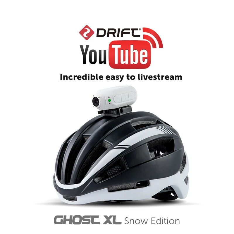 Экшн камера Drift Ghost XL Snow Edition 1080P WiFi Водонепроницаемая Спортивная для YouTube Live
