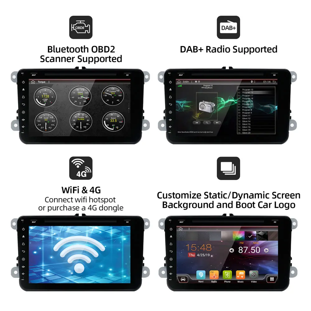 Bosion 8 ''Android 10 автомобильный DVD плеер GPS навигация автомобильное радио для