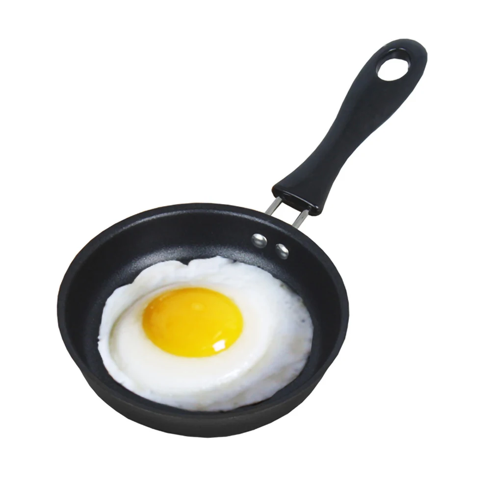 

Mini Frying pan Poached Protable Egg Pancake Omelet Mini frying pan For Household Small Kitchenware Cookware supplies Black