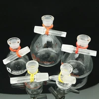 1pc lab 5ml 10ml 25ml 50ml 100ml glass pycnometer ball shape gravity bottle solid pycnometer laboratory equipment glassware