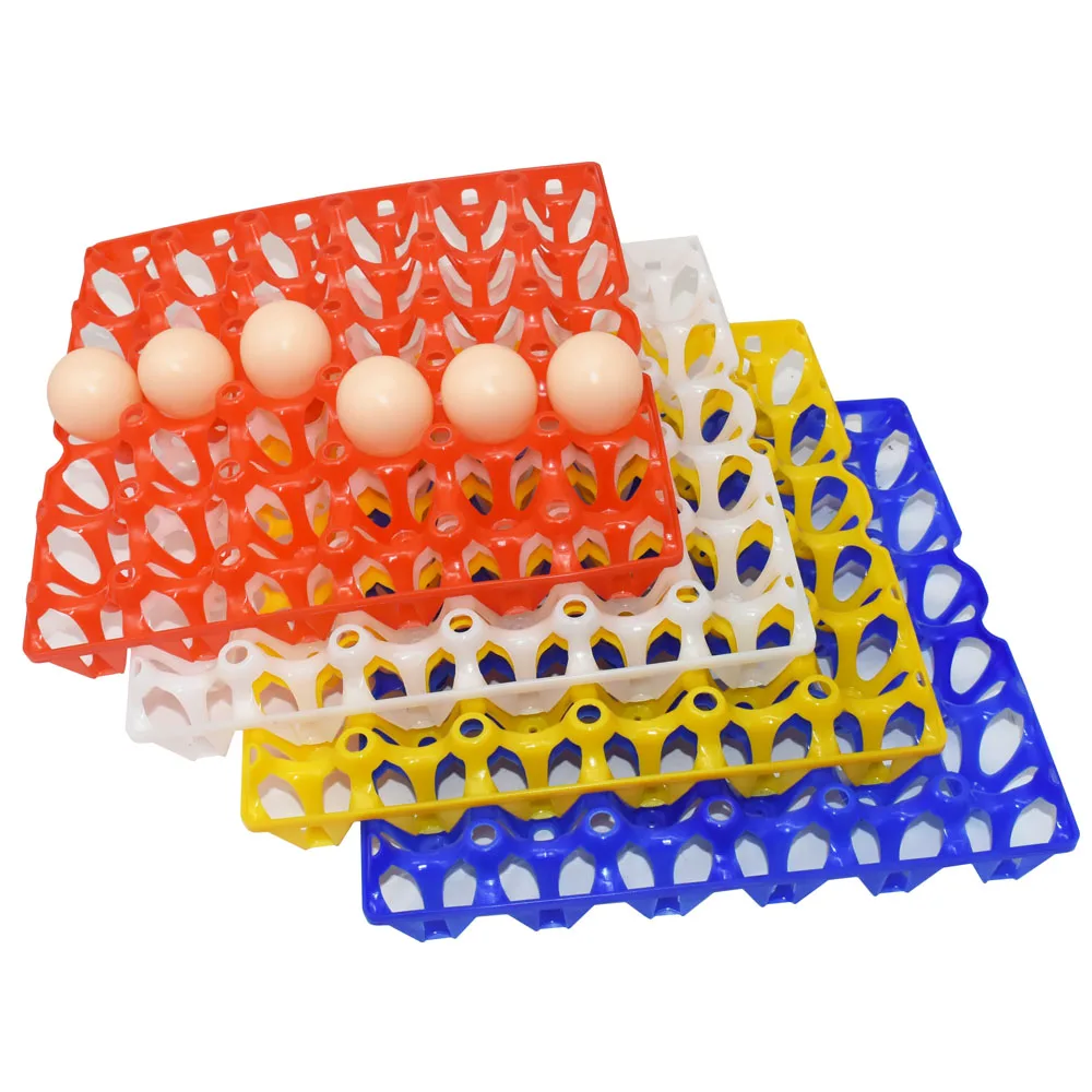 

4 Pcs 30 Eggs Commercial Egg Transport Egg Tray Turnover Crate Plastic Eggs Containers For Layers Farm Animals Equipment Recycle