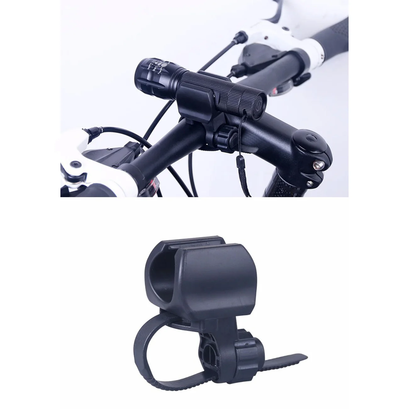 

Bicycle Light Holder Bike Lantern Bracket Flashlight Torch Mount Clamp Lamp Clip Cycling LED Lights Device Installation Parts