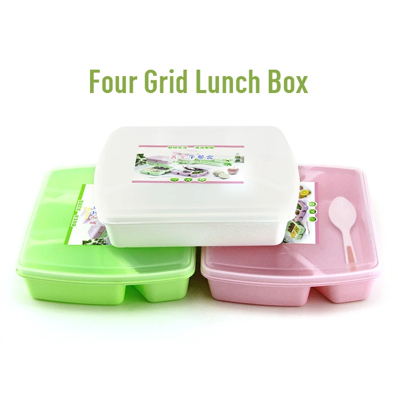 Контейнер для ланча с 3/4/5 ячейками контейнер хранения еды из пшеничной соломы