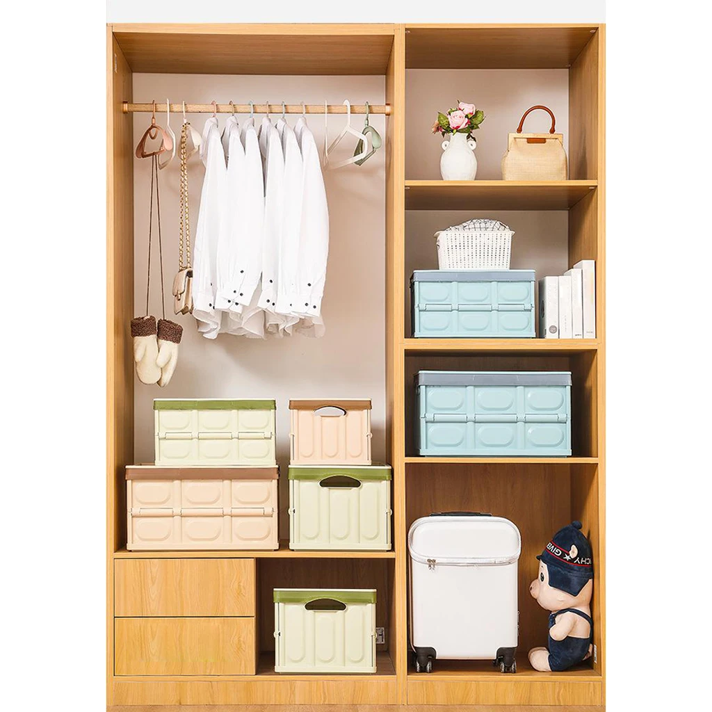 Ящик для хранения в багажнике автомобиля складные ящики с крышкой черный 30