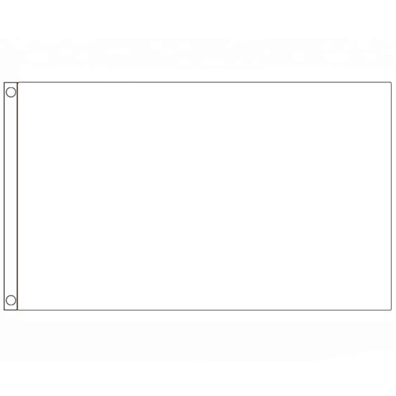 

90x150cm white Flags Solid Color banner For decoration