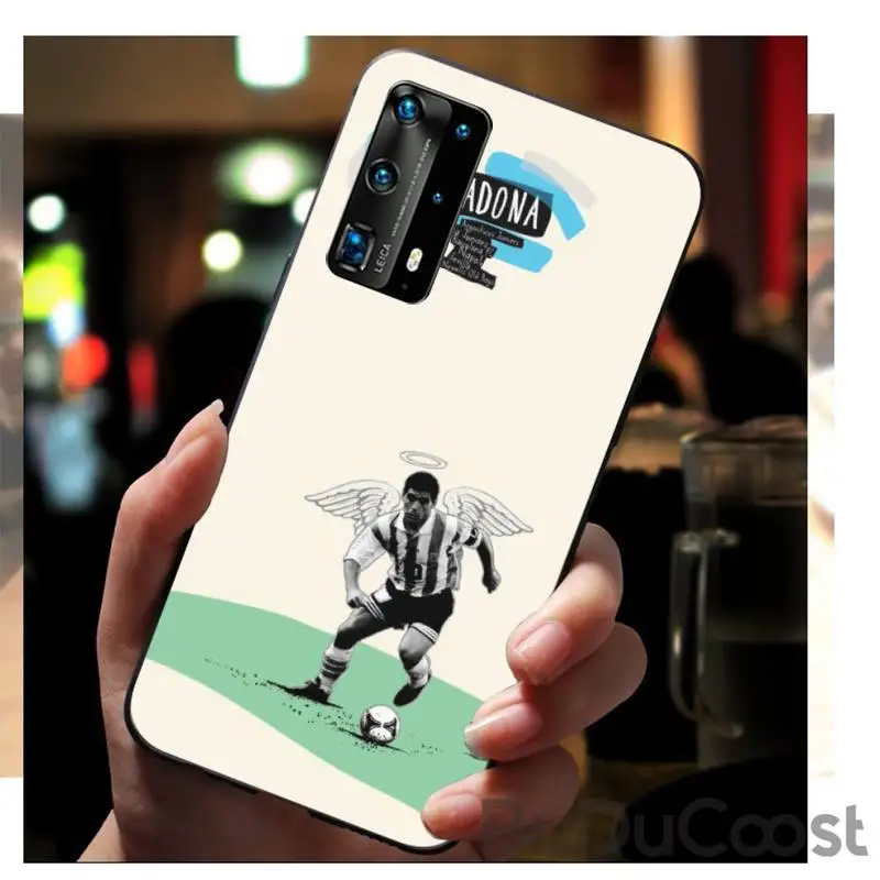 

Argentina football king Maradona Phone Case for huawei P40 pro lite P8 P9 P10 P20 P30 psmart 2019 2017 2018