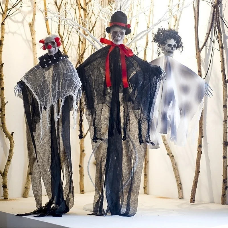 

Horrible Skull Ghost Hanging Ornament Halloween Decoration for Party Haunted House