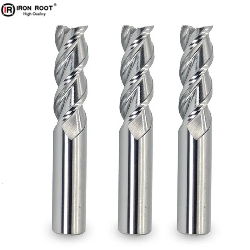 

1P 55° 3F Aluminum Mirror Milling Cutter Carbide End Mill Tungsten Steel Alloy Milling Cutter CNC Tool